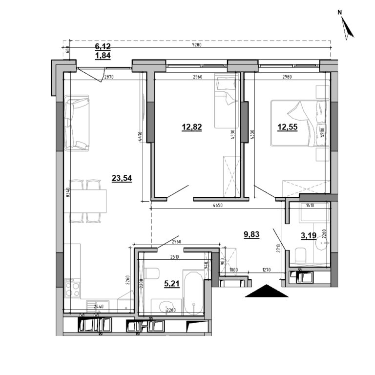 Apartment layout