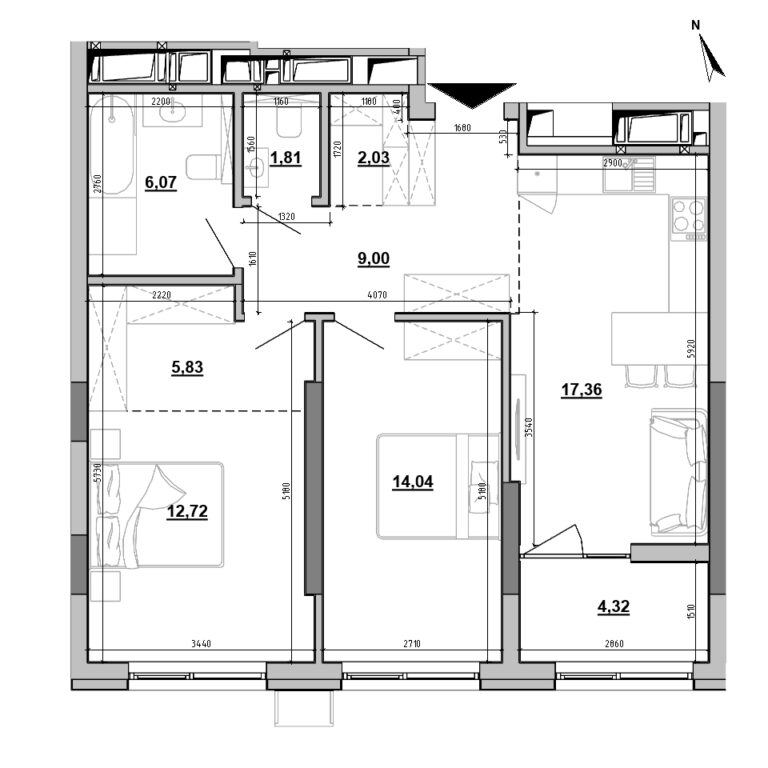 Apartment layout