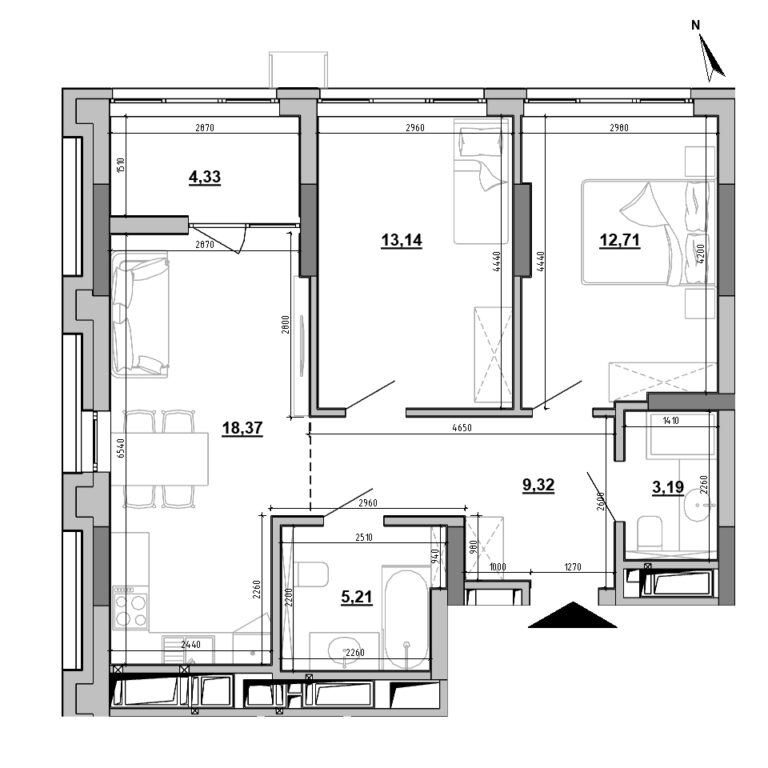 Apartment layout