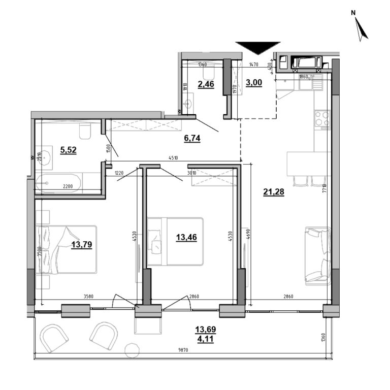 Apartment layout