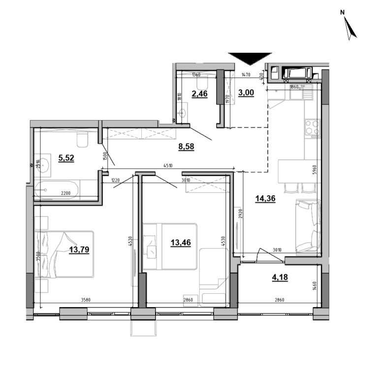 Apartment layout