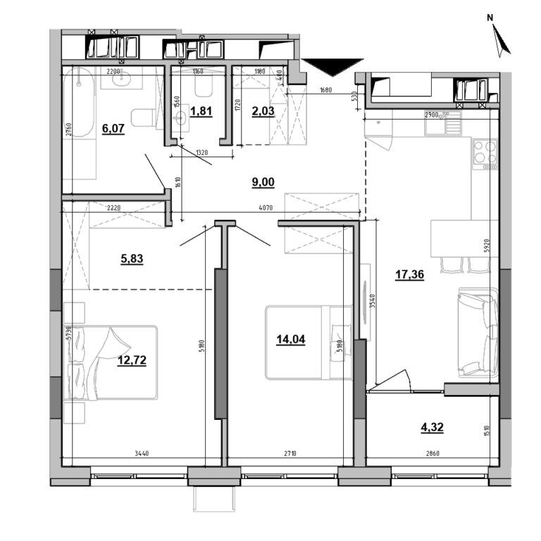 Apartment layout
