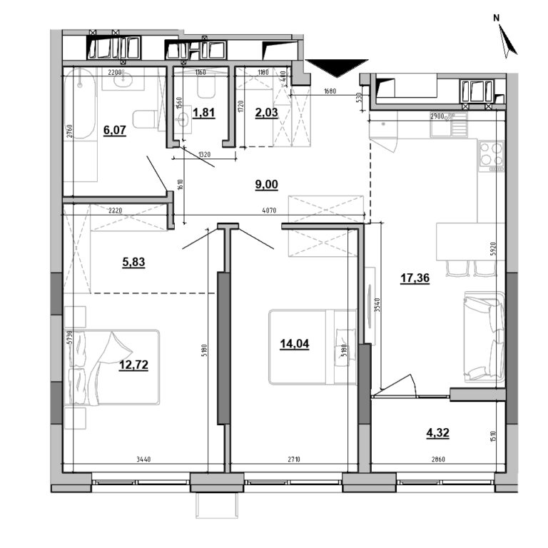 Apartment layout
